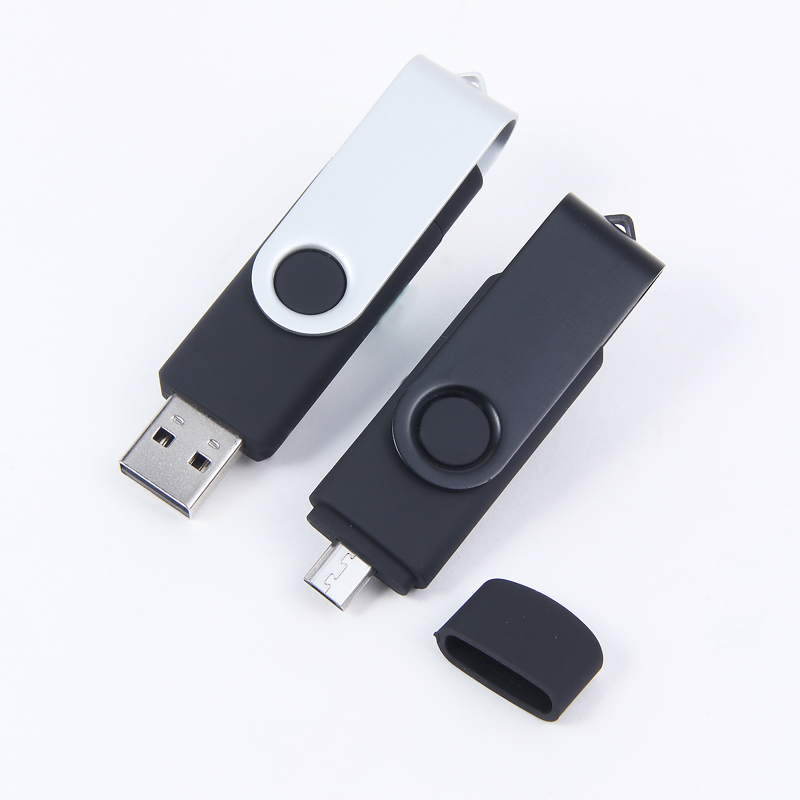 2 in 1 Swivel OTG USB Flash Drives YH-O16