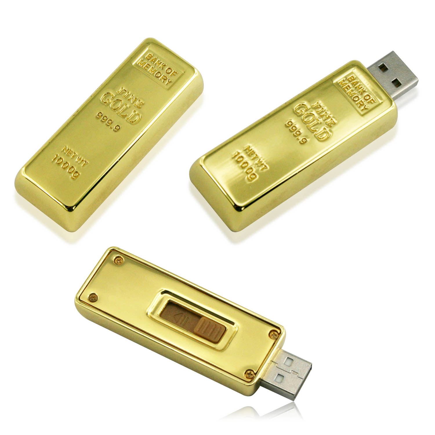 Gold Bar Type USB Flash Drives YH-M24
