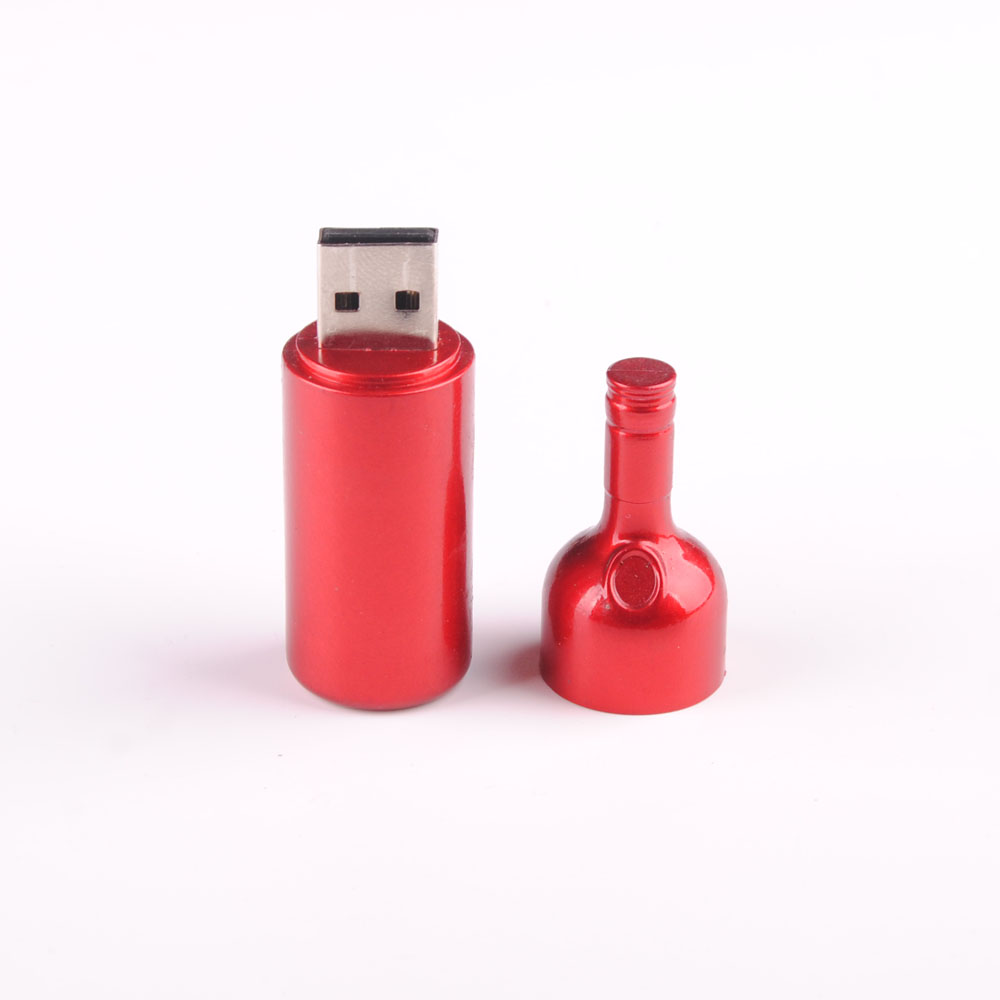 Bottle Shaped Metal USB Flash Drives YH-M36